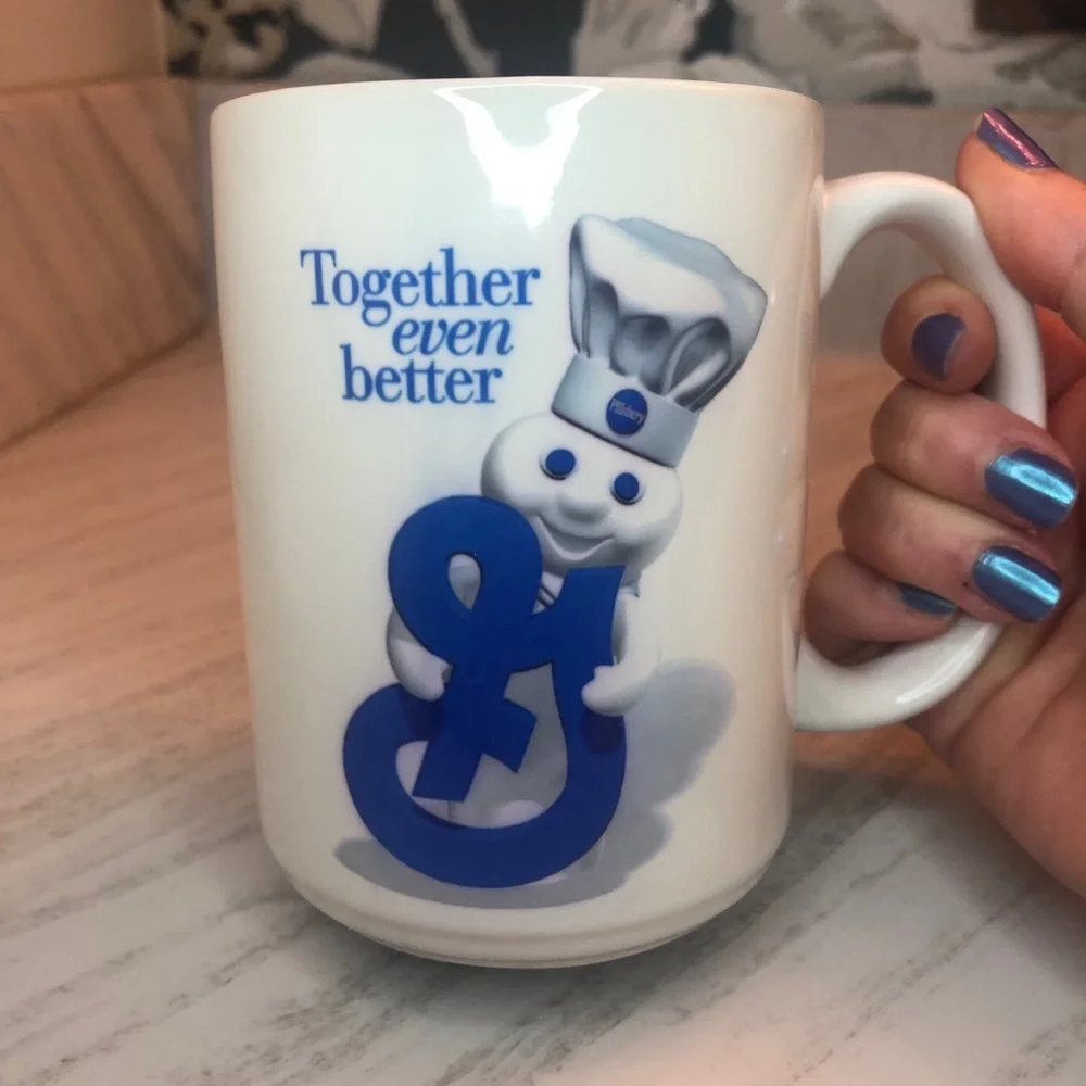 NEW Deadstock - General Mills/Pillsbury Doughboy Merger Mugs - Picture 7 of 7
